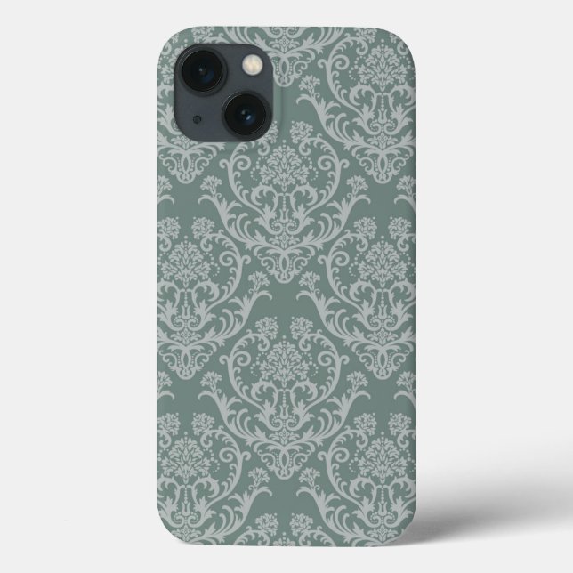Green floral wallpaper Case-Mate iPhone case (Back)