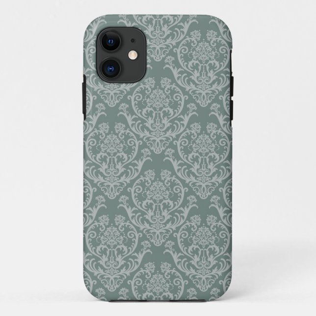 Green floral wallpaper Case-Mate iPhone case (Back)