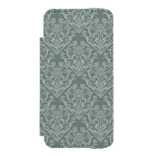 Green floral wallpaper incipio watson™ iPhone 5 wallet case
