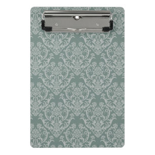 Green floral wallpaper mini clipboard