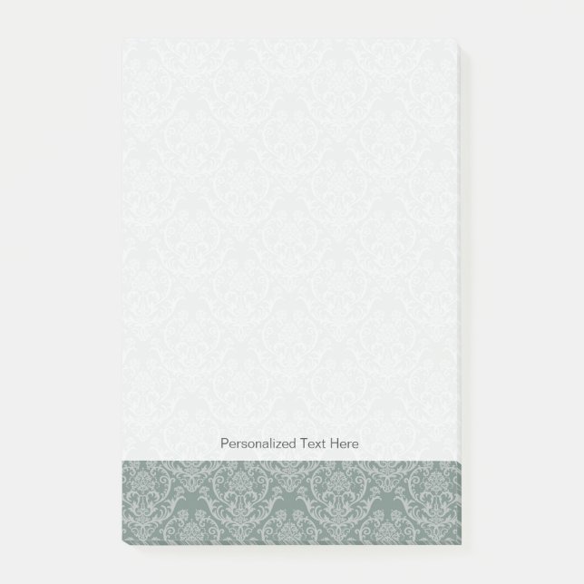 Green floral wallpaper post-it notes (Front)