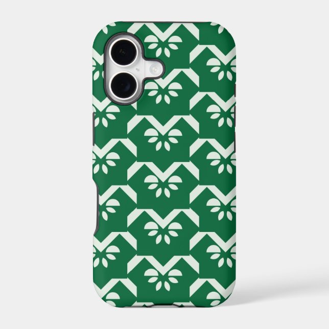 Green floral zigzag (Back)