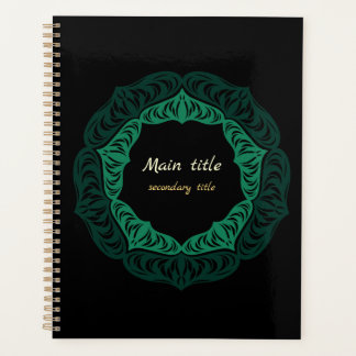 Green Flower Mandala Planner