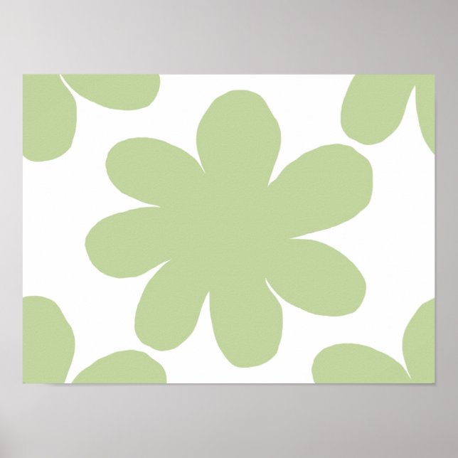 Green flower Poster (Front)
