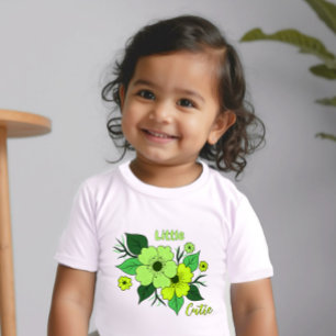 Green flowers baby T-Shirt