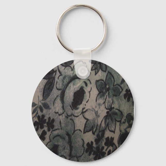 GREEN FLOWERS KEY RING (Front)