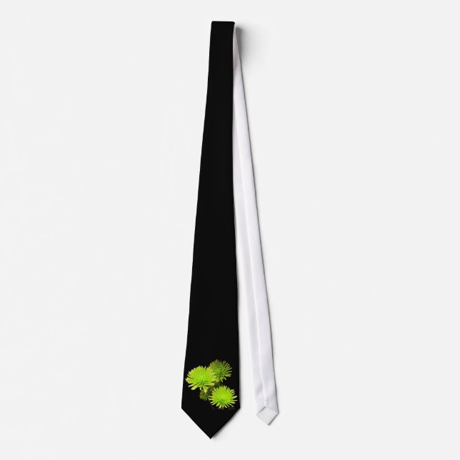 Green Flowers Tie (Front)