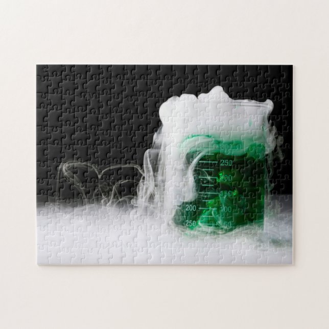 Green Fluid Beaker Gas Jigsaw Puzzle (Horizontal)