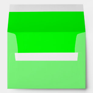 Green Fluo Neon Colour Customise This! Envelopes