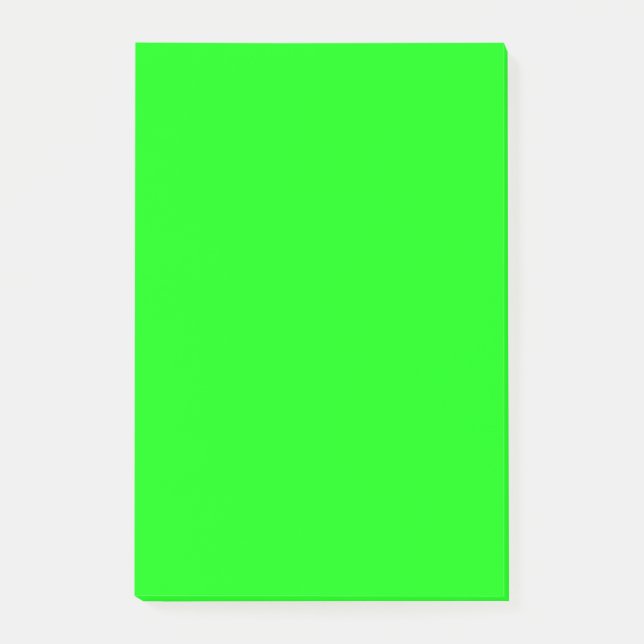 Green Fluo Neon Colour Customise This! Post-it Notes (Front)