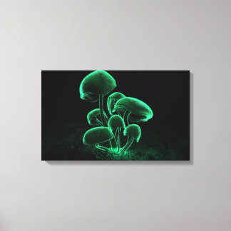 Green Fluorescence Canvas Print