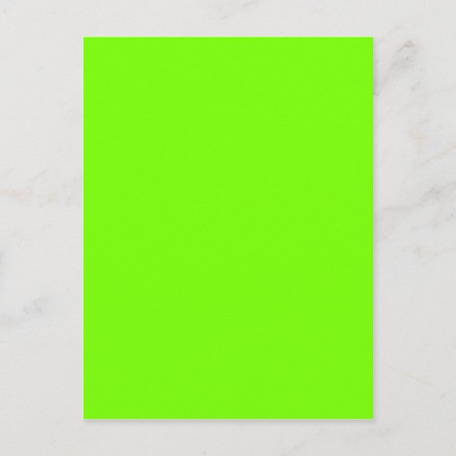 green fluorescent postcard (Front)