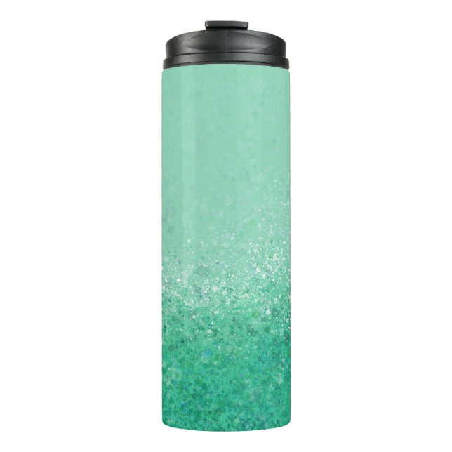 Green Fluorite Abstract Thermal Tumbler (Front)