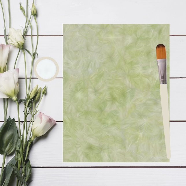 Green Flurries Scrapbook Paper (Creator Uploaded)