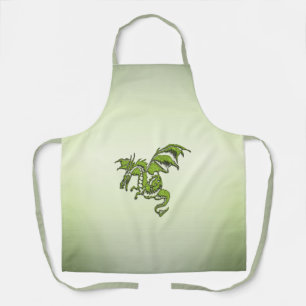 Green Flying Dragon  Apron