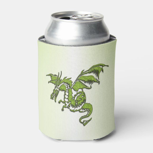 Green Flying Dragon  Can Cooler (Can Front)