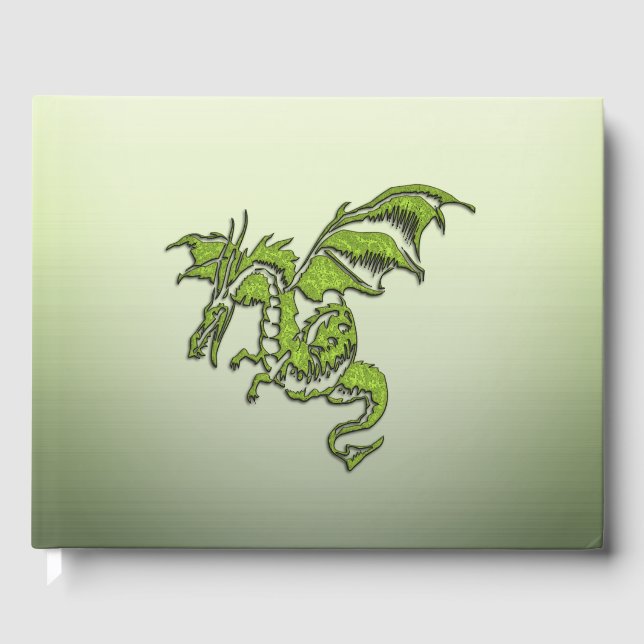 Green Flying Dragon  Guest Book (Front)