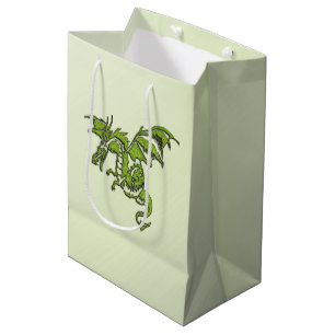 Green Flying Dragon  Medium Gift Bag