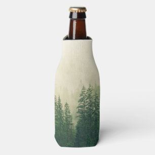 Green Foggy Rocky Mountains Colorado USA Adventure Bottle Cooler