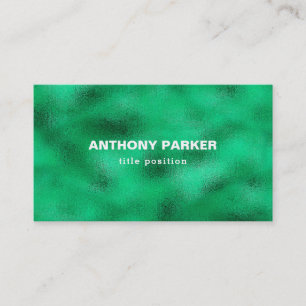 Green Foil Business Card