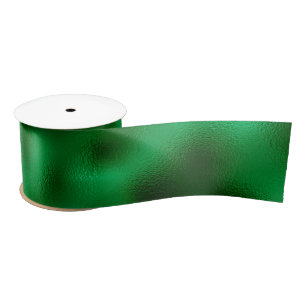 Green Foil Satin Ribbon