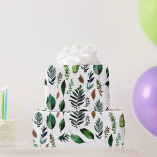 Green Foliage Botanical Nature Wrapping Paper
