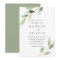 Green Foliage Botanical Wedding Invitation