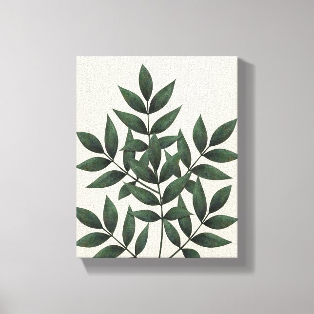 Green Foliage III | Plants Canvas Print (Front)
