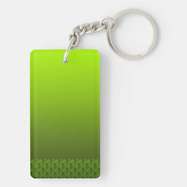 Green Foliage Key Ring (Back)