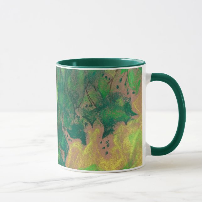 Green foliage mug (Right)