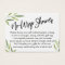 Green Foliage No-Wrap Bridal Shower Gift Card