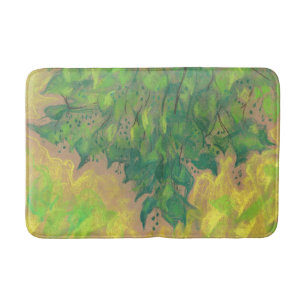 Green Foliage, summer greenery, nature Bath Mat