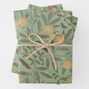 Green Foliage Vintage William Morris Wrapping Paper Sheet