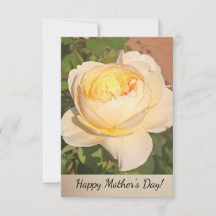 Green Foliage Watercolor Flowers Thank You Card