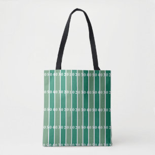 Green Football Field Tote Bag