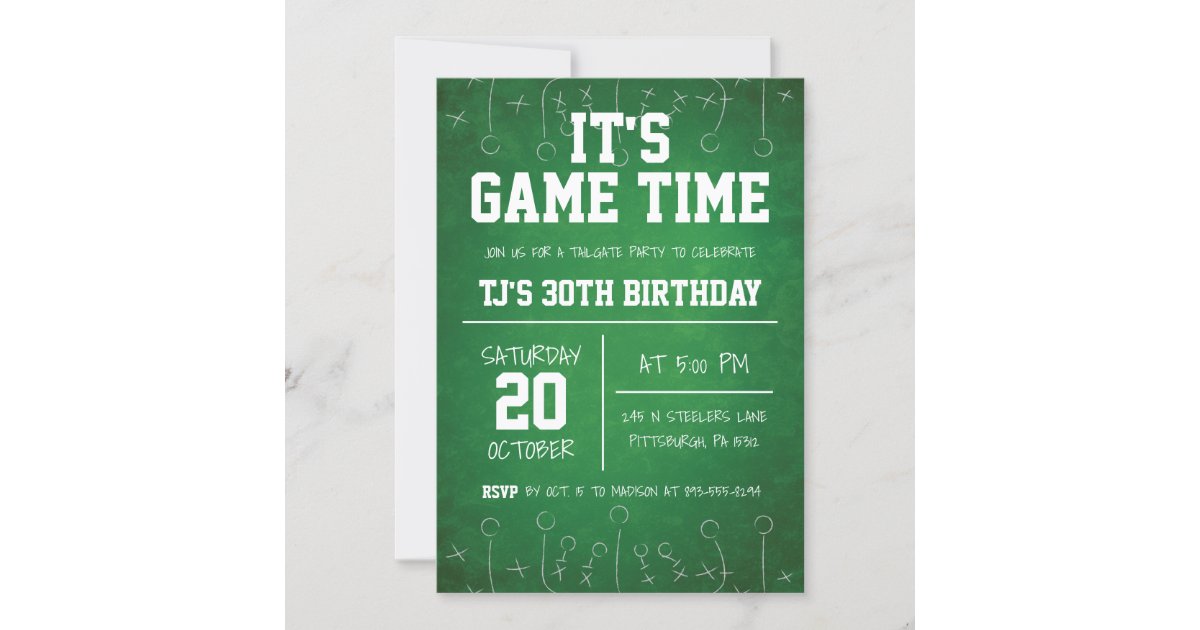 NFL Pittsburgh Steeler's Birthday Invitation  Birthday invitations, Ticket  invitation birthday, Bear birthday