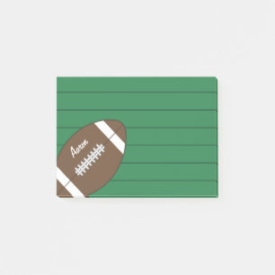 Green Football Sports Notes Notepad Gift