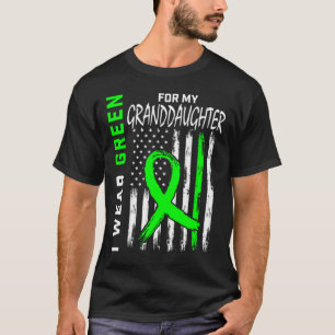 Green For My Granddaughter Kidney Disease Awarenes T-Shirt