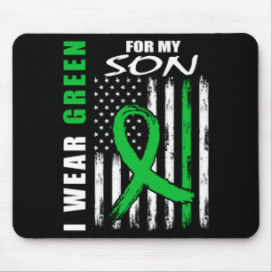 Green for son mental health awareness items mouse mat