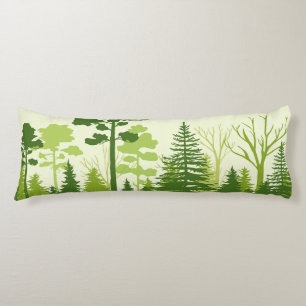 Green Forest body pillows