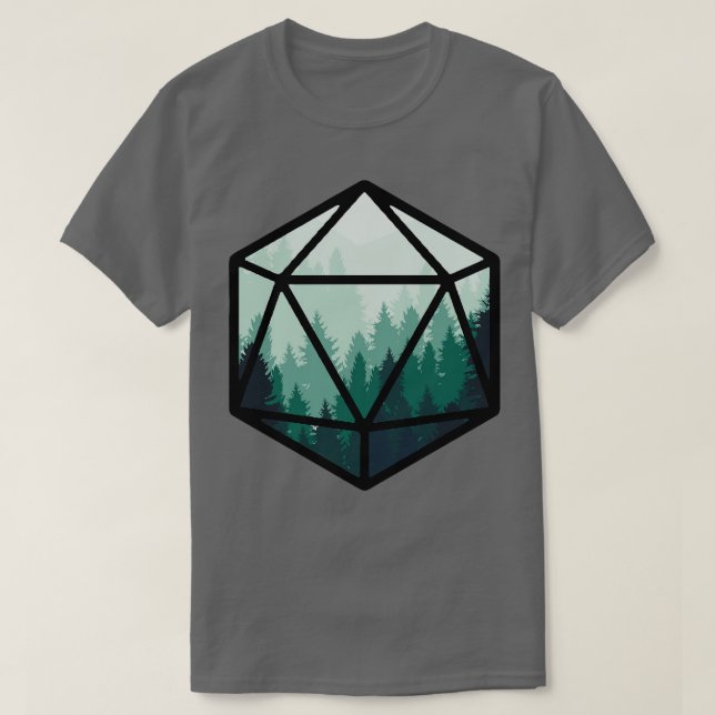 Green Forest D20 T-Shirt (Design Front)