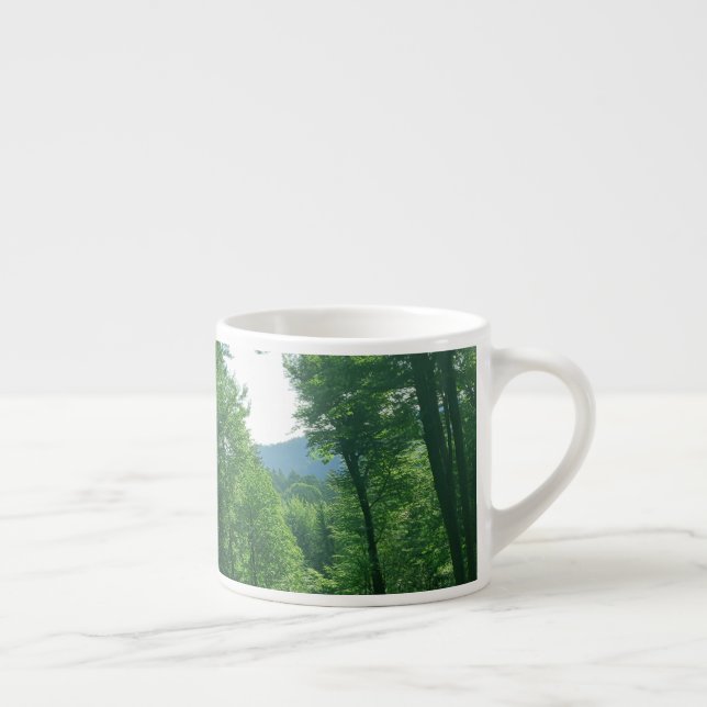 Green Forest Landscape Photography  Espresso Cup (Right)