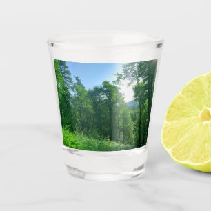 Green Forest Landscape Photography  Shot Glass