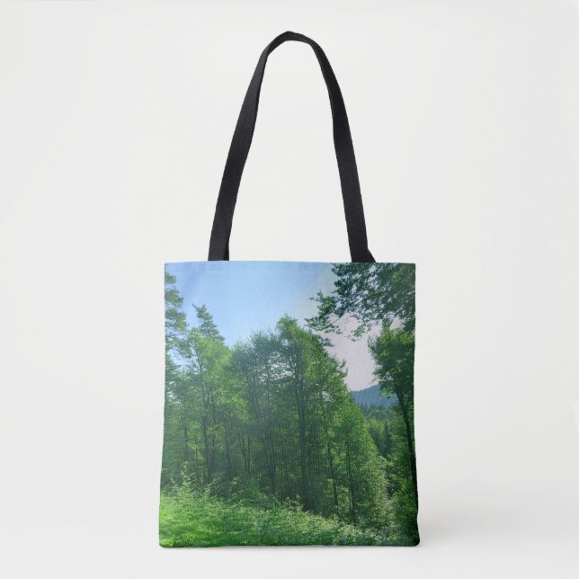 Green Forest Landscape Photography   Tote Bag (Front)