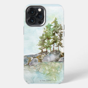 Green Forest Landscape Watercolor 2 iPhone 13 Pro Max Case