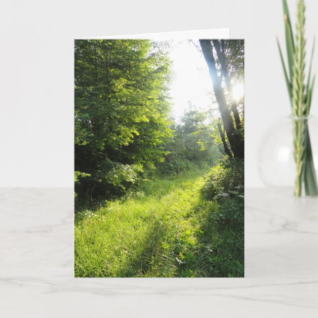 Green Forest Meadow  Card (Front)