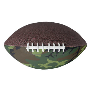 Green Forest Military Camo American Football