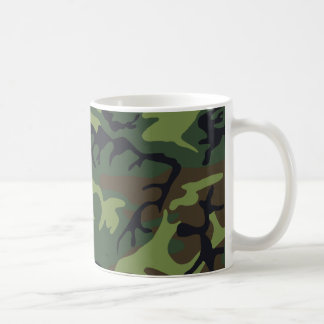 Green Forest Military Camo Coffee Mug