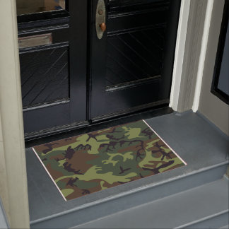 Green Forest Military Camo Doormat