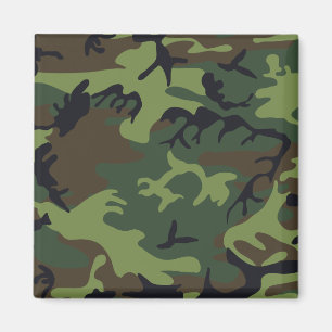 Green Forest Military Camo Magnet